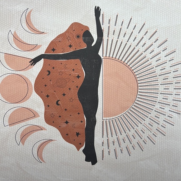 Wall Art Bohemian Woman Silhouette Celestial Print Poater Unframed - Picture 15 of 16